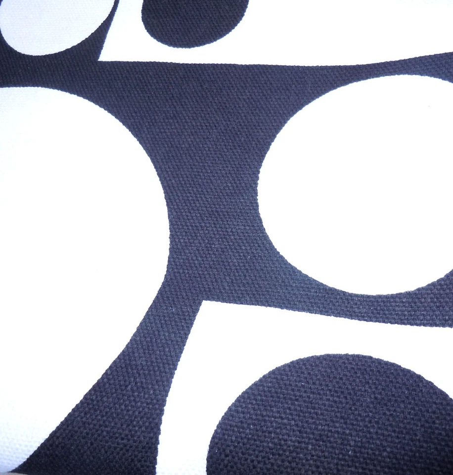 AL01a Black White Square Circle Dot Cotton Canvas Cushion Cover/Pillow Case Size - Image 4 of 4