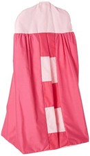Baby Doll Bedding Patchwork Perfection Diaper Stacker, Fuji/Pink