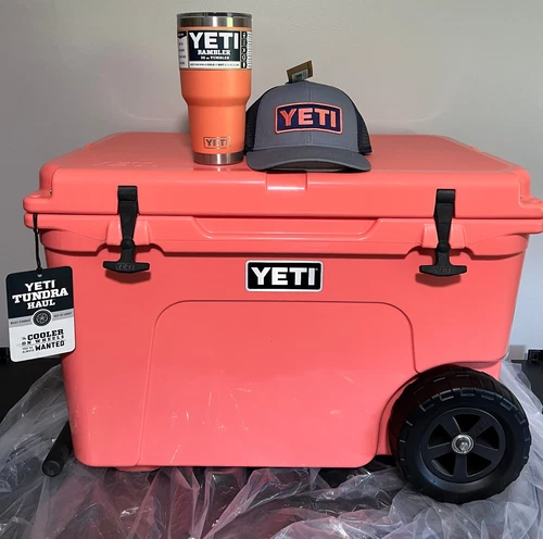 YETI Tundra HAUL Cooler 🪸 CORAL 🪸 LIMITED EDITION RARE DISCONTINUED COLOR
