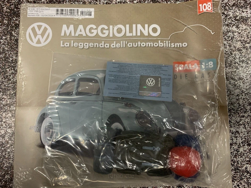 Costruisci il maggiolino scala 1:8 Die Cast N. 107 - 108 - 109. 2022 Hachette - Immagine 2 di 3