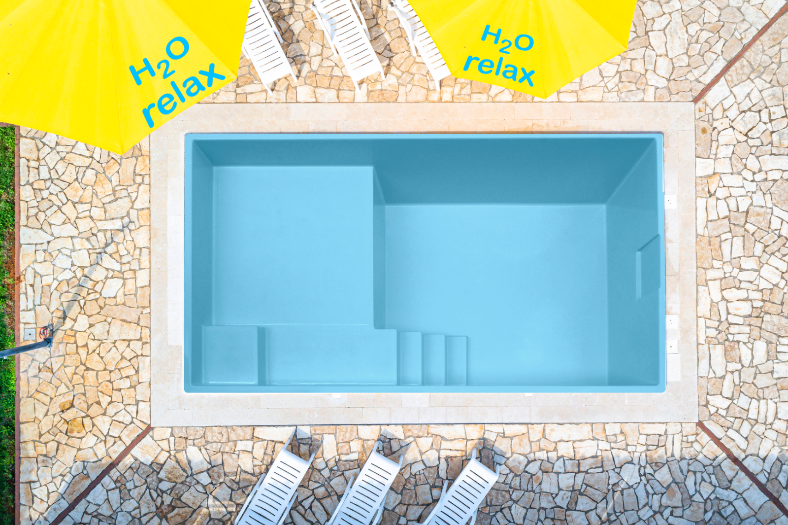 Shallow Plastic Pool QUALITY Polyester Fibreglass SWIMMING POOL SHALLOW + DEEP END | eBay UK