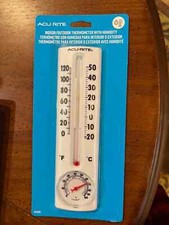 Acurite Glass Thermometer With Humidity 8.25 ...