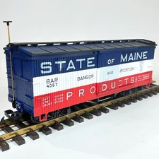 LGB 4067K01 Bangor Aroostook Maine Products Wood Boxcar BAR 4067 G Scale
