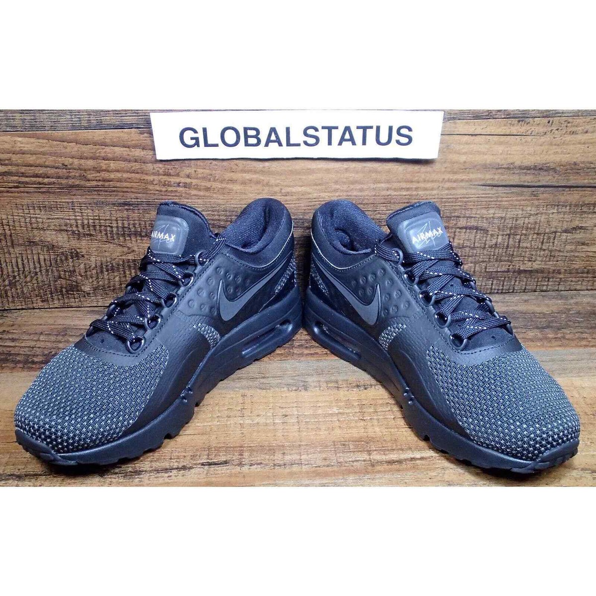 NIKE AIR MAX ZERO ID BLACK SILVER TINKER HATFIELD MENS 6 WOMENS