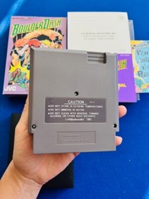 Boulder Dash NES Nintendo Box Manual CIB Complete Inserts Registration Card EX+