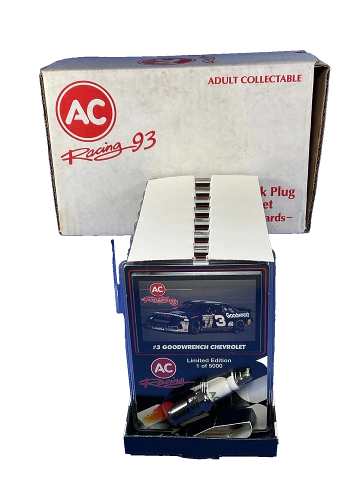 AC Racing 1993, bujías de CA coleccionables y tarjetas de carrera, juego de 8, Nascar, nuevo en caja Foto 3 de 4