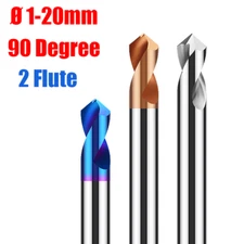 90 Degree Solid Carbide Chamfer Countersink Drill Bit Center Spotting Pilot Hole