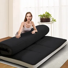 SLSY Futon Mattress, Japanese Floor Mattress Quilted Bed Mattress Topper Mat