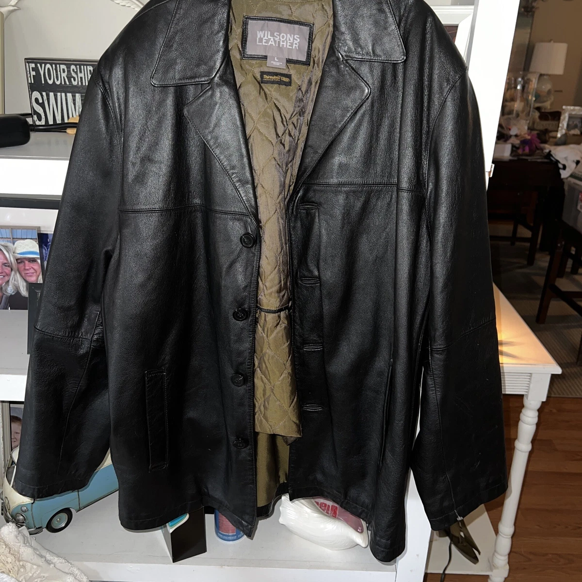 Pelle studio leather top jacket with thinsulate