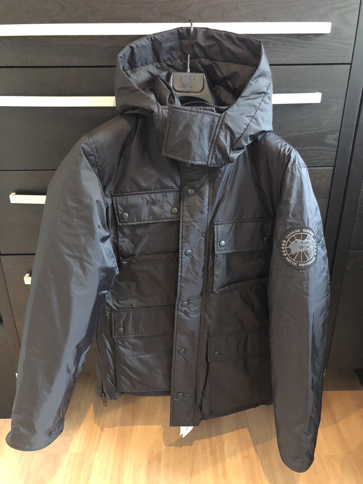 Rare Canada Goose / Comme Des Garcons Junya Watanabe MAN Black Down Coat (M) B