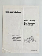 Troy-Bilt / Bolens Mower Deck Parts Catalog - Covers Deck Models *14051 / 14052*