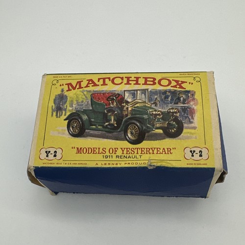 Vintage Lesney Matchbox Models of Yesteryear - Y-2 - 1911 Renault w/ Box - Picture 7 of 9