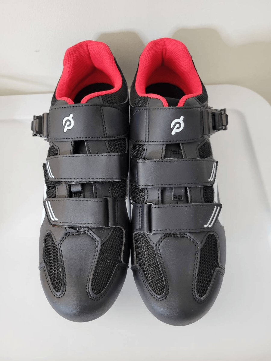 Peloton Cycling Shoes Black Red With Cleats 46 (US 12) | eBay display picture 1