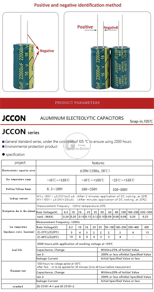 Produktbild von Elektrolyt-Kondensatoren Radial – Verschiedene Werte & Spannungen, 105°C – Für Reparatur & Elektronikprojekte
