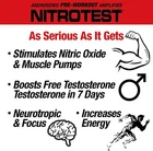 MuscleMeds Nitrotest Test Boosting Hardcore Pre-Workout 30 Servings 2 Flavors