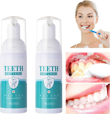 2 PCS Teethaid Mouthwash Whitening Toothpaste Foam Refreshing Breath Deep Clean*