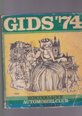 GIDS 74 koninklijke automobile club van belgie 1974 kalender