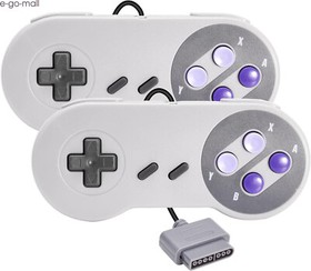 2 Pack Retro Wired Controller for  Nintendo Super Entertainment System Super NES
