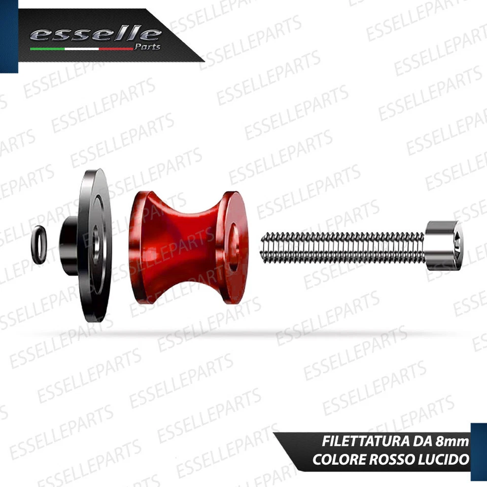 SET 2 NOTTOLINI PROTEZIONE FORCELLA ROSSO PER KAWASAKI Z900 2017-2018 - Immagine 4 di 4