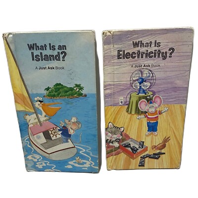 Weekly Reader Books What is Electricity and What is an Island 1986 Vintage
