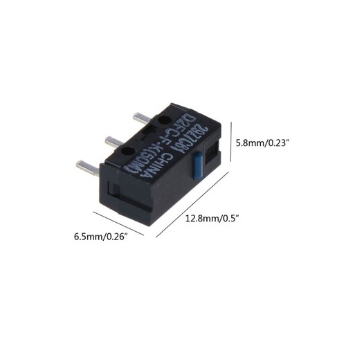 New Arrival Original D2FC-F-K Dustproof Mouse Micro Button Switch Blue Dot 50M - Photo 7/7