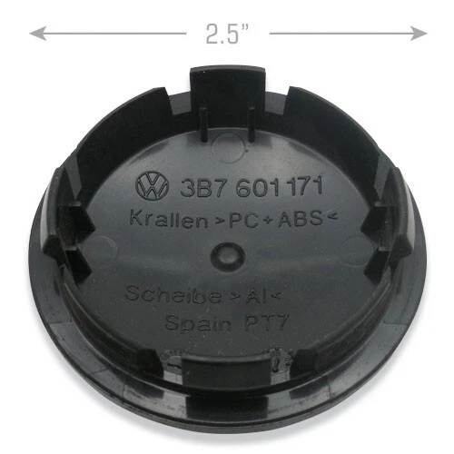 Center Cap Hubcap VW Golf Jetta Golf Tiguan Passat EOS CC 3B7 601 171 OEM Wheel - Image 2 of 2