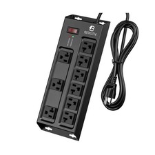 Heavy Duty Metal Power Strip, 20 AMP Surge Protector with 9 Outlets... Fast Ship