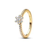 Pandora Ring Weite 54 164499C01 Funkelnder Klarer Blumen Ring Vergoldet