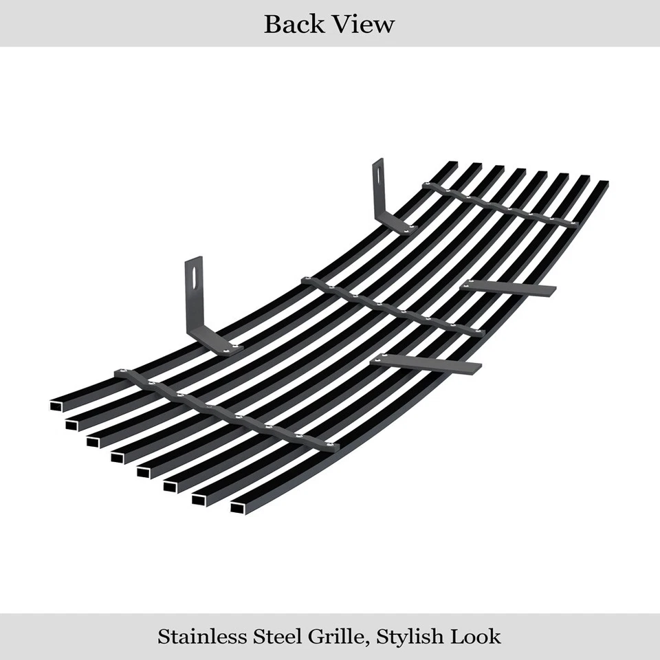 Se adapta a Saturn Vue 2006-2007 parachoques negro acero inoxidable negro billet rejilla inserto Foto 3 de 4