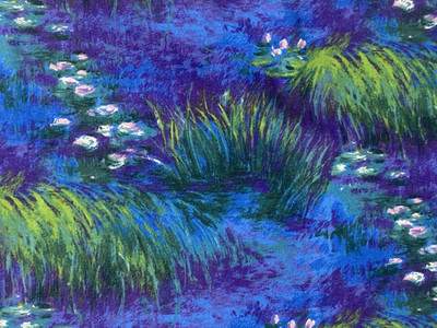 Monet's Countryside Quilt Fabric Print by Fabri-Quilt