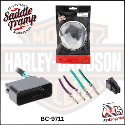 SADDLE TRAMP BC-9711 /REAR SPEAKER HARNESS FOR 1998-2013 HARLEY DAVIDSON FLH/FLT