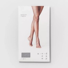 Women's Micro Fishnet Tights - A New Day, Black M/L: Diamond Pattern, High Waist