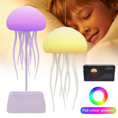Quallen Lampe, LED Jellyfish Lamp, RGB Gradient Jellyfish Nachttischlampe