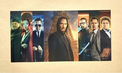 John Wick Admission Bonus JW Special Large Postcard Used OOE