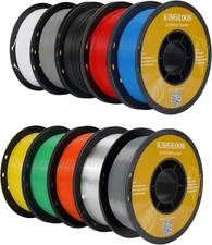 Kingroon PLA Plus（PLA+） 3D Printer Filament, 10 Rolls, Dimensional Accuracy 