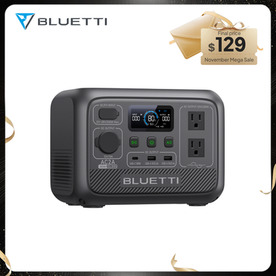 BLUETTI AC2A 300W 204Wh Portable Power Station Solar Generator