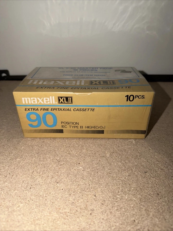 SEALED NOS Maxwell XL II 90 Extra Fine Epitaxial Cassettes- Master Pack 10 Piece - Image 2 of 4