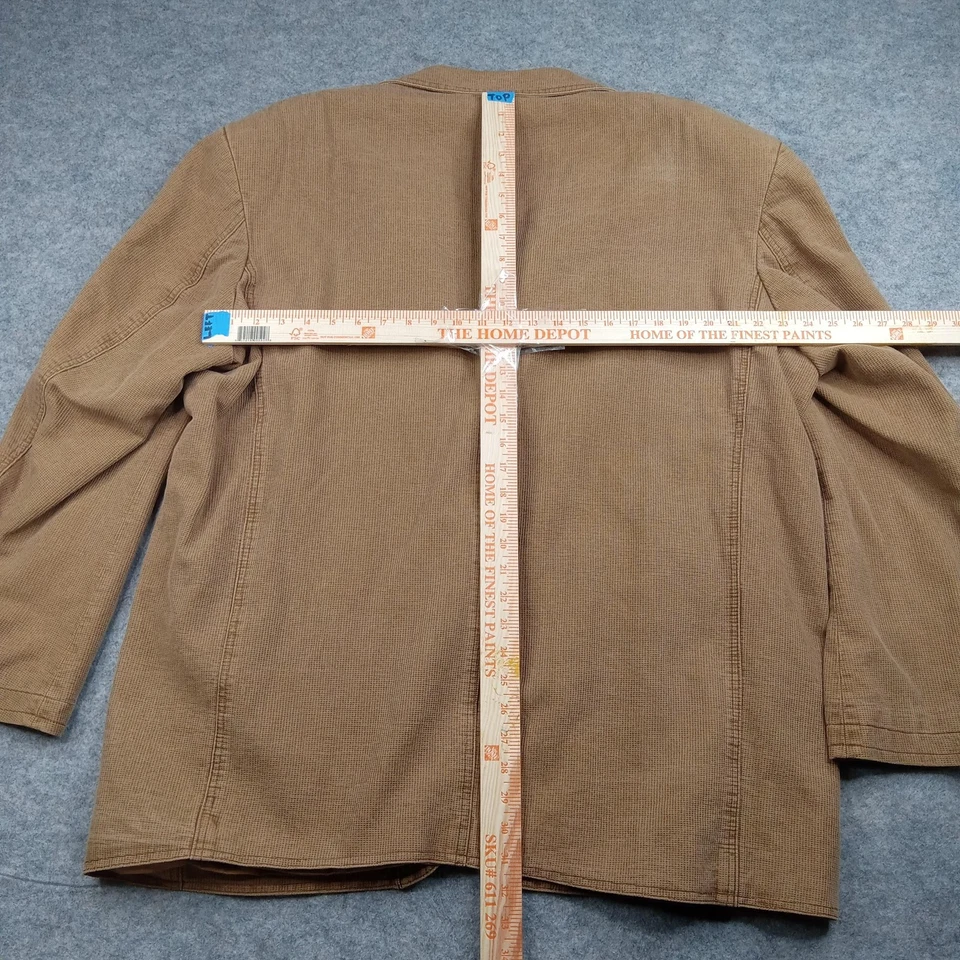 Blazer Territory Ahead para Hombres 2XL Marrón Algodón Deportivo Abrigo Chaqueta Bolsillos Informal Foto 3 de 4