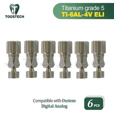 6pcs CAD/CAM digital model analog fits Hiossen Osstem TS Regular and Mini