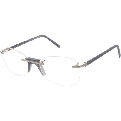 Andy Wolf Men's Eyeglasses Grey Metal/Acetate Full Rim Frame Demo Lens Erez D