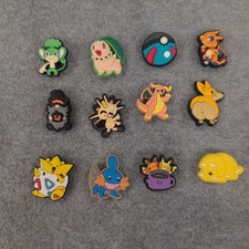 12pc Pokemon Anime Shoe Charms Pikachu Mudkip Togepi Crocs Clogs