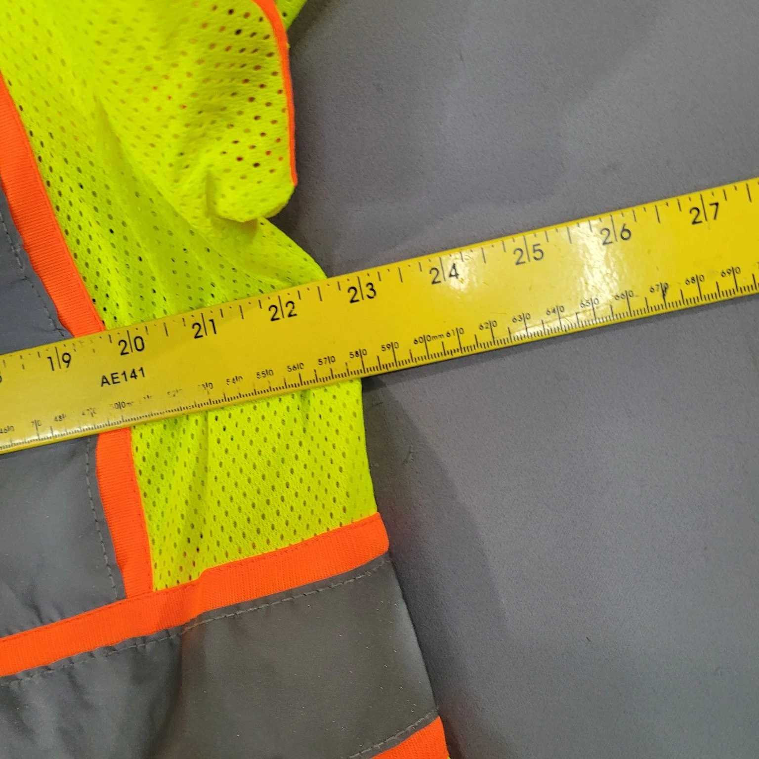 Radwear Men's Hi-Vis Yellow Safety Vest L Reflective Class 3 Ansi Workwear image 3