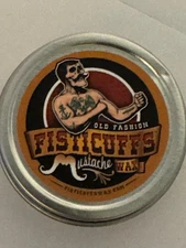 GRAVE BEFORE SHAVE FISTICUFFS ORIGINAL SCENT STRONGHOLD MUSTACHE WAX-1oz TIN