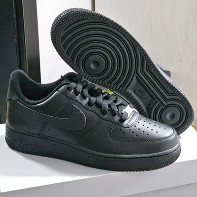Nike Air Force 1 ''Triple Black'' Low Top Classic Sneakers US Size