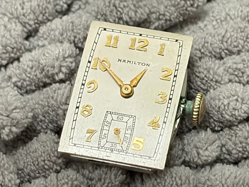 wristwatch movement  HAMILTON  cal  982  USA  watch 19  jewels