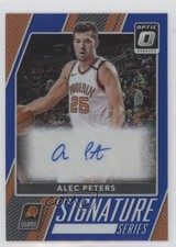 2017 Panini Donruss Optic Signature Series Blue Prizm 12/25 Alec Peters Auto 0c3