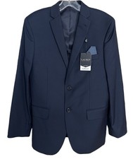 Lauren Ralph Lauren Boys Suit Jacket Blazer Ultra Flex 18R Stretch Pocket Square