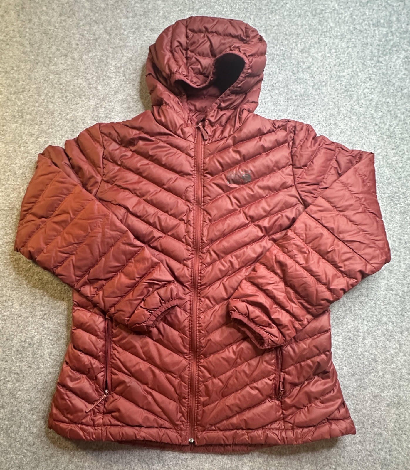 Womens Mountain Hardwear Glen Alpine Hooded Jacket SZ Large Marionberry