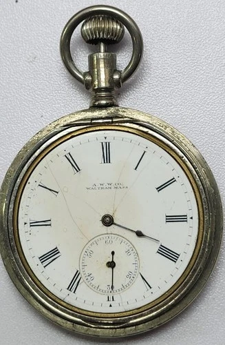 Antique 1912 Waltham 14s 7J Grade Bond St. Model 1908 GF Case For Parts/Repair