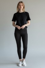 Member's Mark Women's Zen High-Rise 25 Inch Inseam Ankle Leggings XXL Black